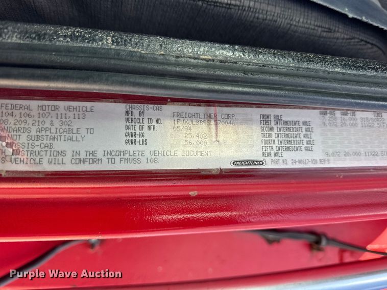 image for item EF2438 1995 Freightliner FL80 dump truck