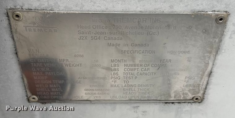 image for item EG2040 2012 Mack GU713 vacuum truck