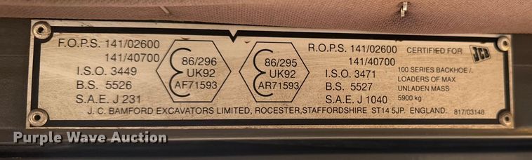 image for item EG2085 1995 JCB 210S backhoe