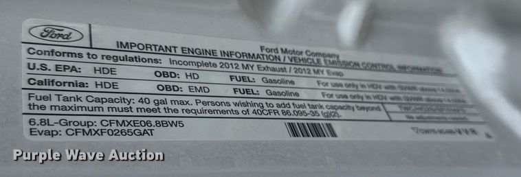 image for item EG2087 2012 Ford F450 Super Duty XL bucket truck