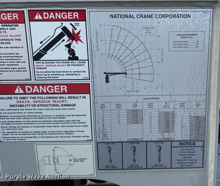 image for item EG2093 2012 Freightliner Business Class M2 crane truck