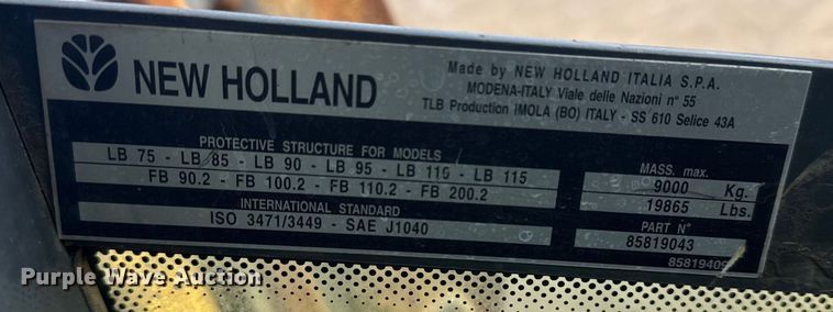 image for item EG2097 New Holland LB75B backhoe