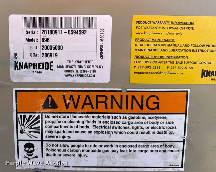 image for item EG2115 2019 Chevrolet Silverado 2500HD utility bed pickup truck