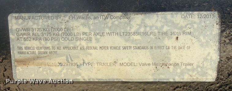 image for item EG2120 2013 EH Wachs 77-000 vacuum excavator