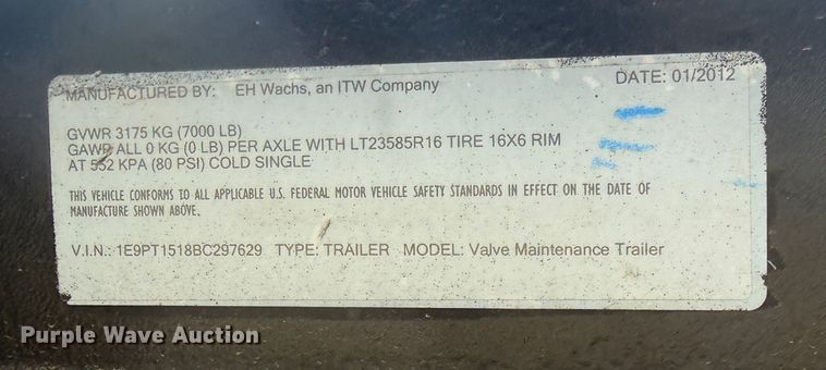 image for item EG2121 2011 EH Wachs Trac-L-Vac vacuum excavator