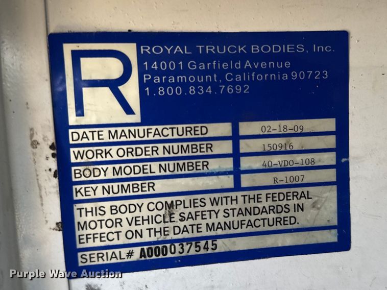 image for item EG2123 2009 Dodge Ram 3500 utility bed pickup truck