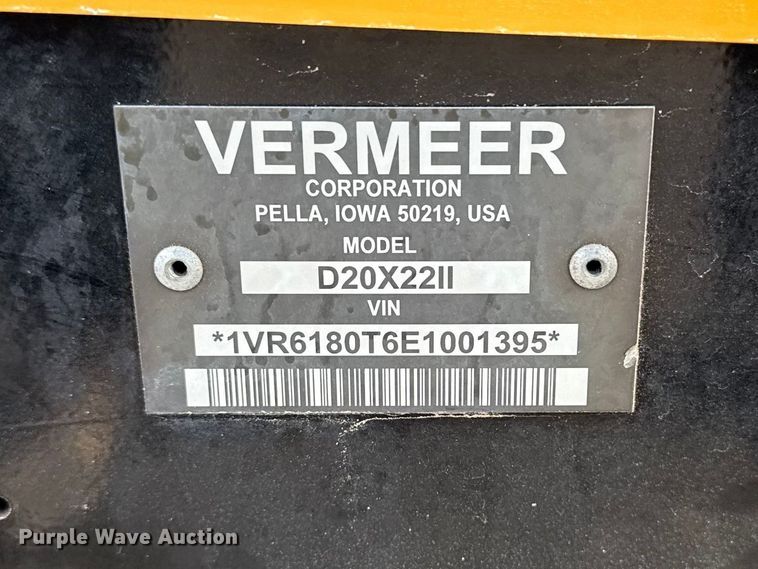 image for item EG2134 2014 Vermeer D20X22 Series II directional boring unit