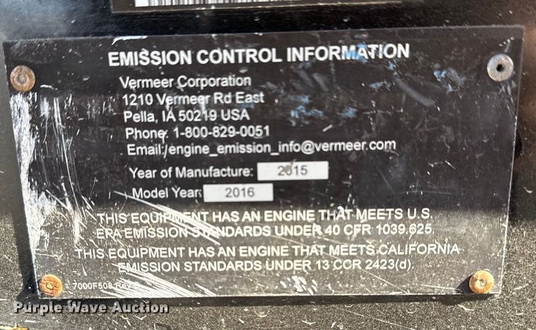 image for item EG2141 2016 Vermeer D9X13III directional boring unit