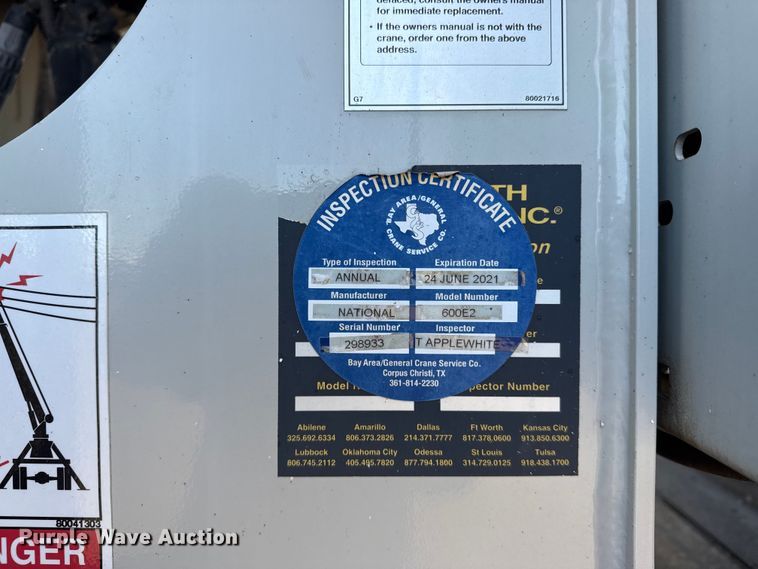 image for item EG2150 2014 Freightliner 114SD crane truck