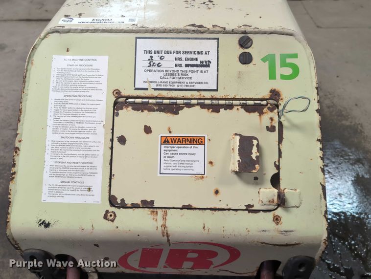 image for item EG2693 Ingersoll Rand TC-13 trench compactor