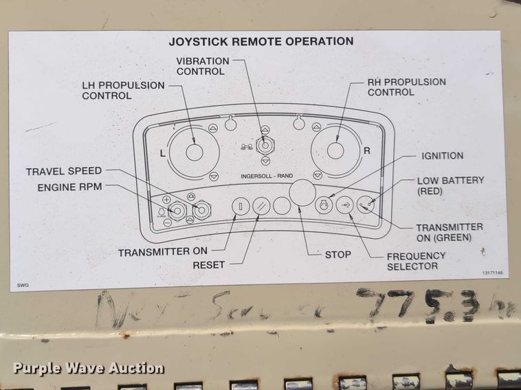 image for item EG2693 Ingersoll Rand TC-13 trench compactor