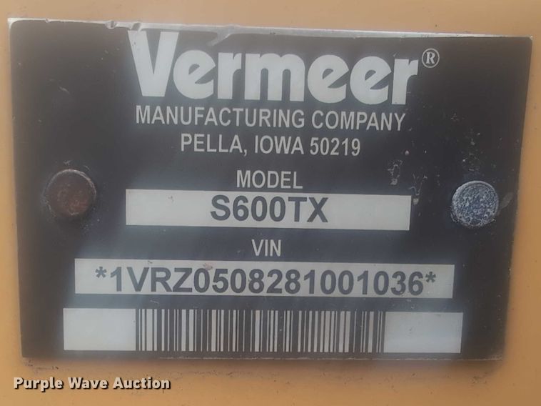 image for item EG2696 2008 Vermeer S600TX compact utility loader