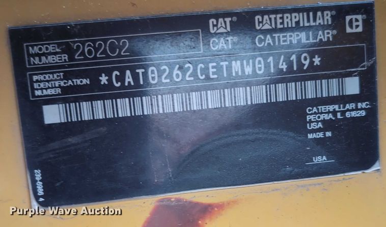 image for item EG2726 2013 Caterpillar 262C2 skid steer loader