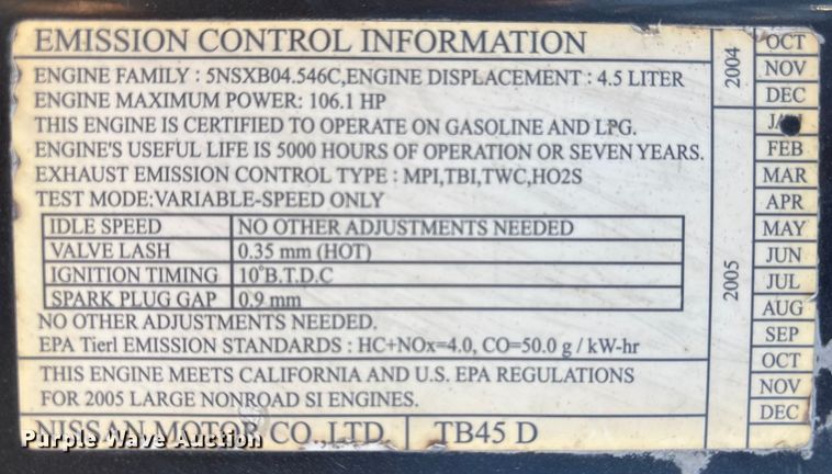 image for item EI5702 Caterpillar GP45K1 forklift
