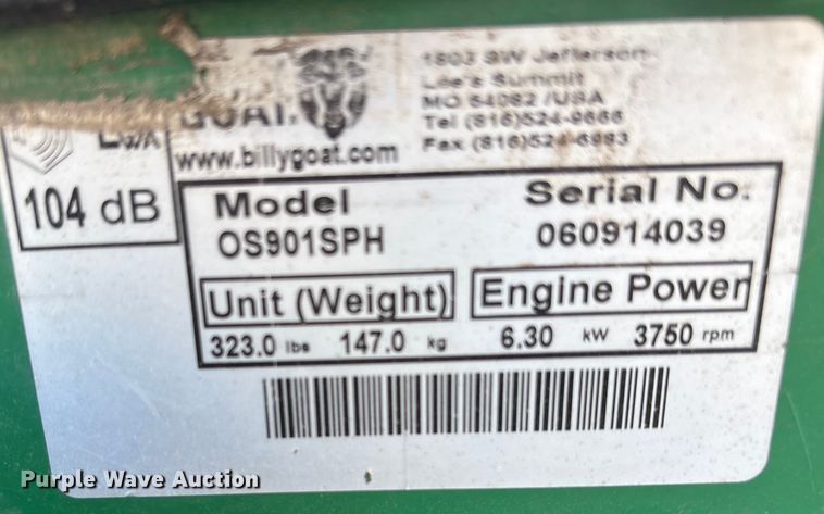 image for item EI5715 Billy Goat OS901SPH over seeder