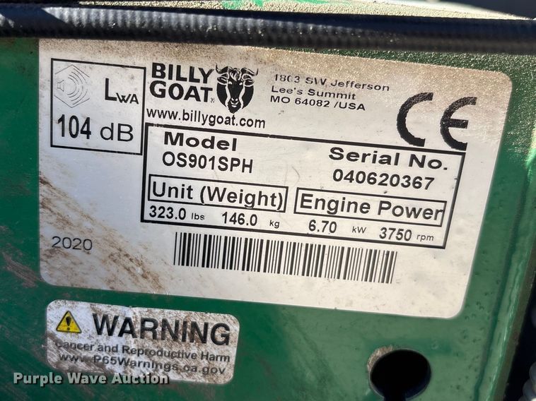 image for item EI5716 Billy Goat OS901SPH over seeder