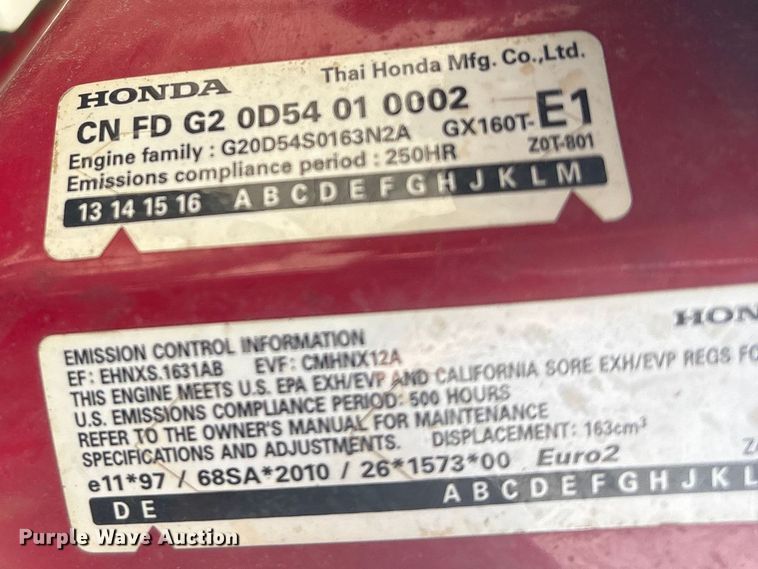 image for item EI5721 Billy Goat PR550H power rake