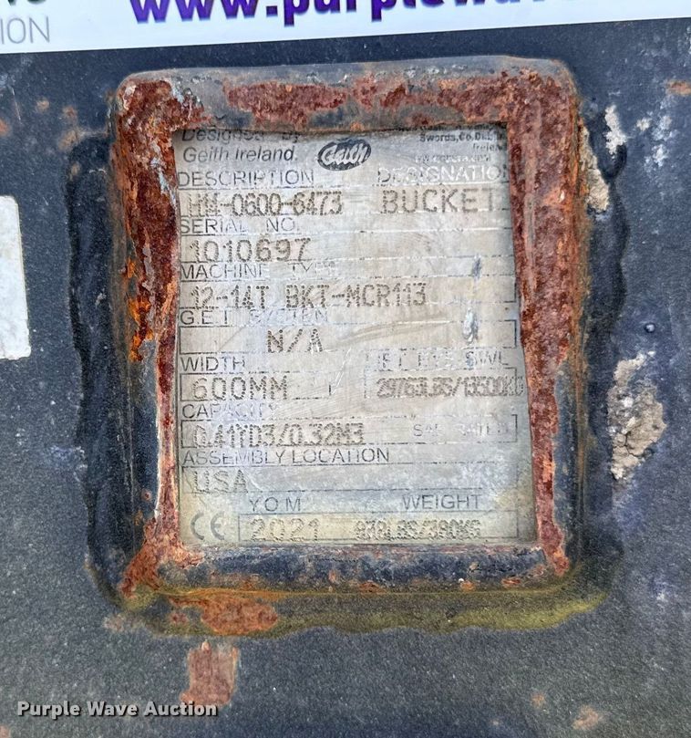 image for item EM2364 Geith excavator bucket