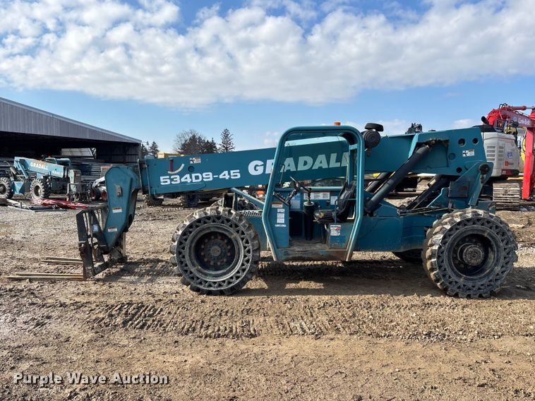 image for item EM5055 2001 Gradall 534D9-45 telehandler