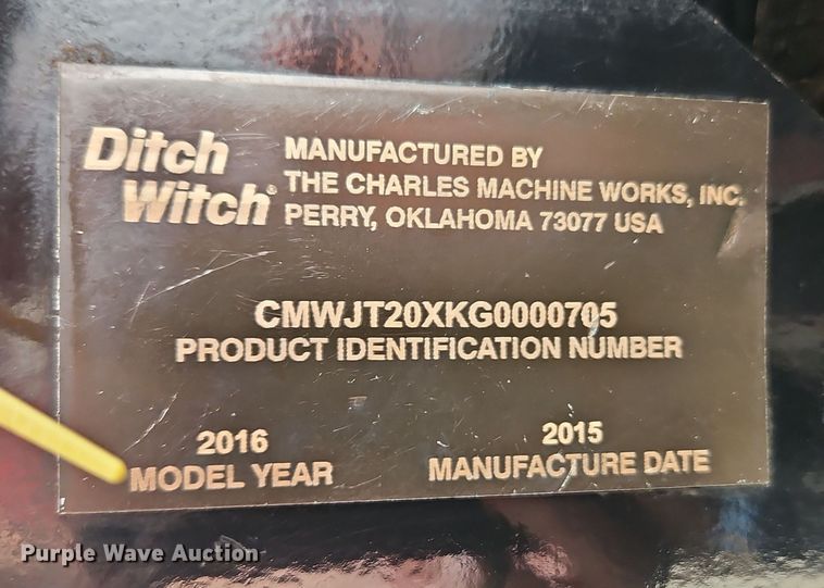 image for item EO7008 2016 Ditch Witch JT20 directional boring unit