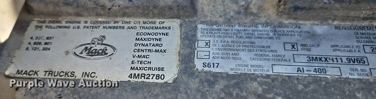 image for item EO7018 2004 Mack CV dump truck