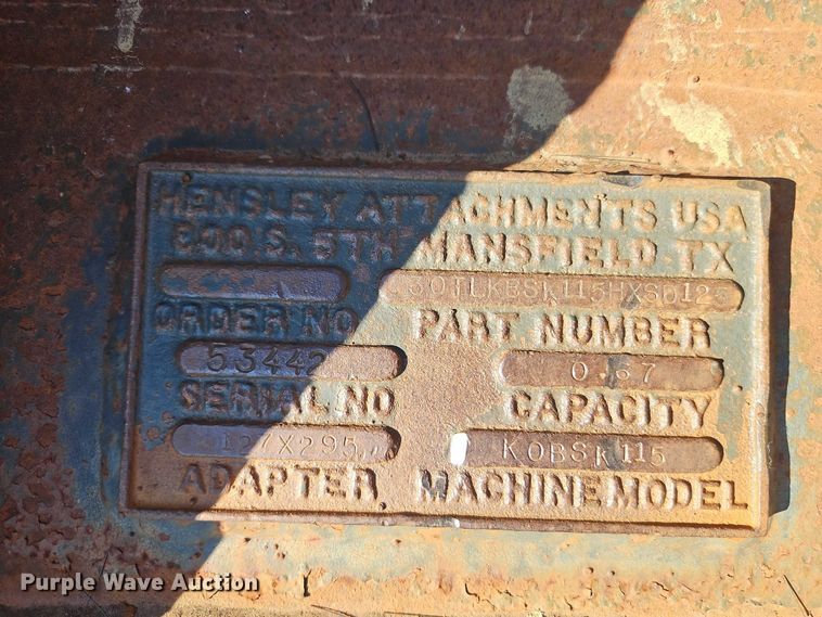 image for item EO7051 Hensley KOBSK115 excavator bucket