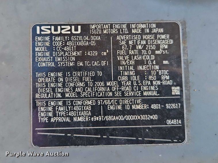 image for item EO7053 2007 John Deere 135C RTS excavator