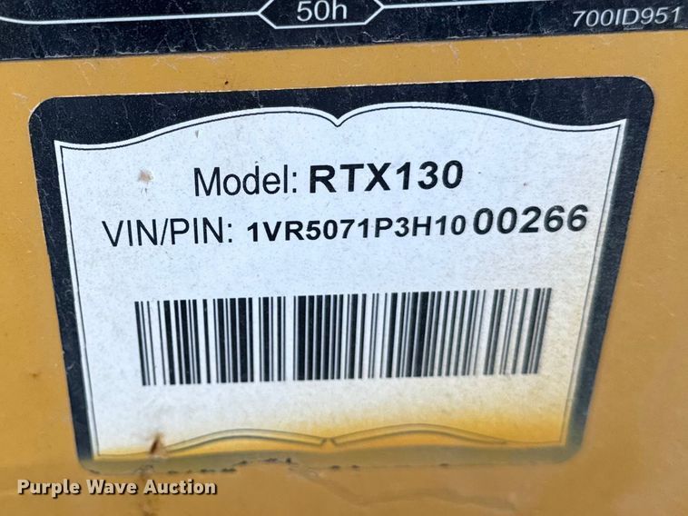 image for item ER0432 2017 Vermeer RTX130 trencher