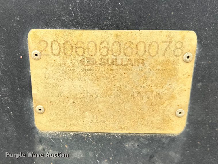 image for item ER0438 Sullair 185 air compressor