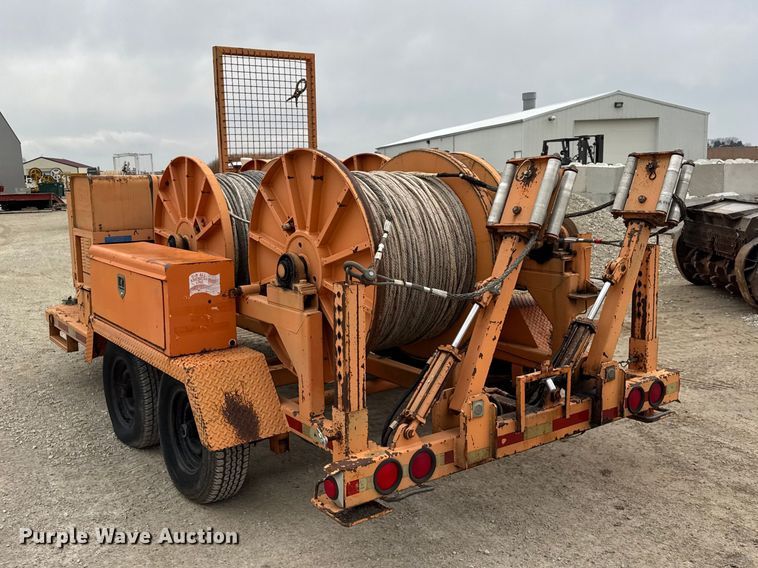 image for item ER0444 1997 Sherman & Reilly PLW180 cable puller trailer