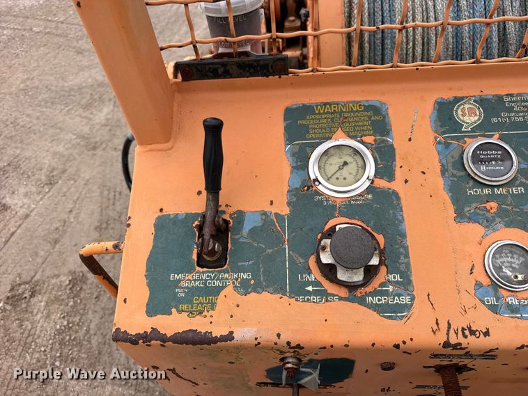 image for item ER0444 1997 Sherman & Reilly PLW180 cable puller trailer