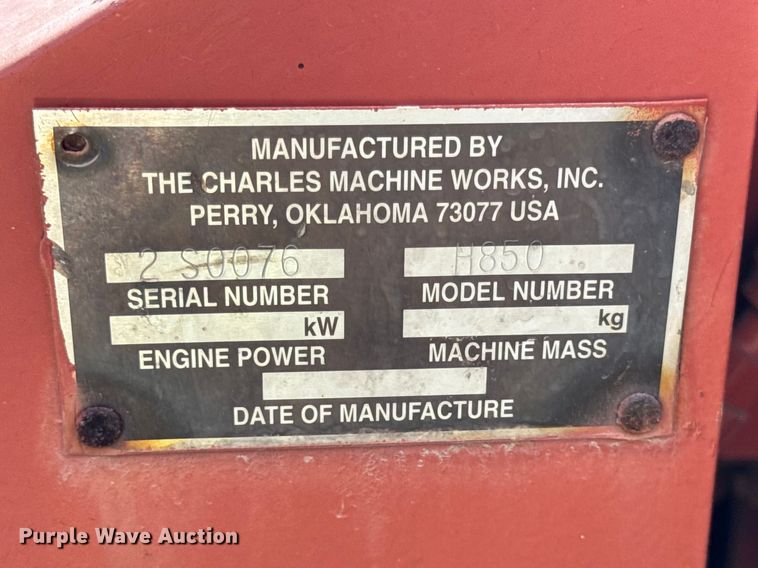 image for item ER0447 1999 Ditch Witch 8020T trencher