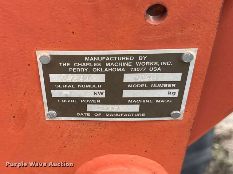 image for item ER0450 2001 Ditch Witch 3700 vibratory cable plow