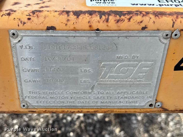 image for item ER0451 2004 TSE reel trailer