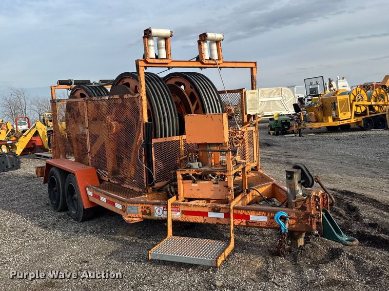 image for item ER0452 2002 Wagner Smith T-2BWT-10-60 cable puller trailer