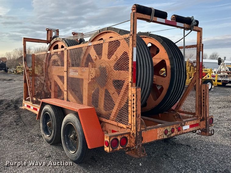 image for item ER0452 2002 Wagner Smith T-2BWT-10-60 cable puller trailer