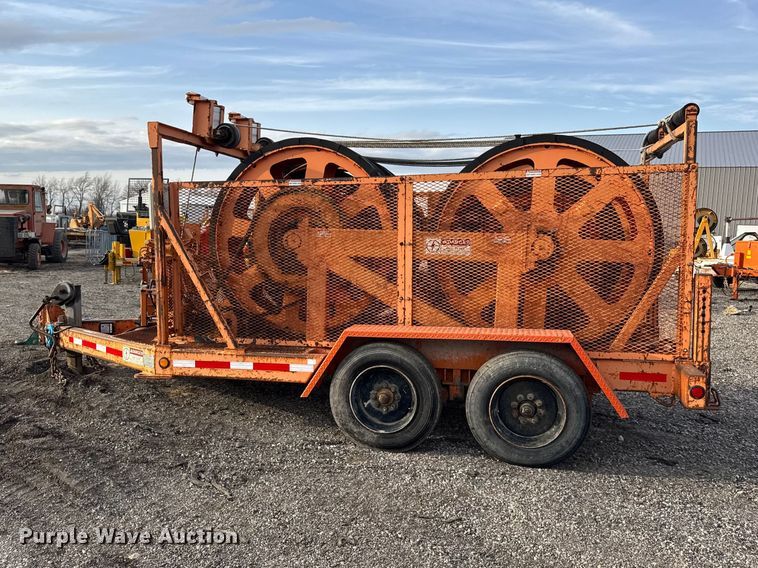 image for item ER0452 2002 Wagner Smith T-2BWT-10-60 cable puller trailer