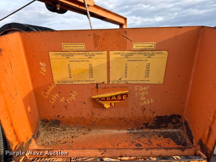 image for item ER0452 2002 Wagner Smith T-2BWT-10-60 cable puller trailer