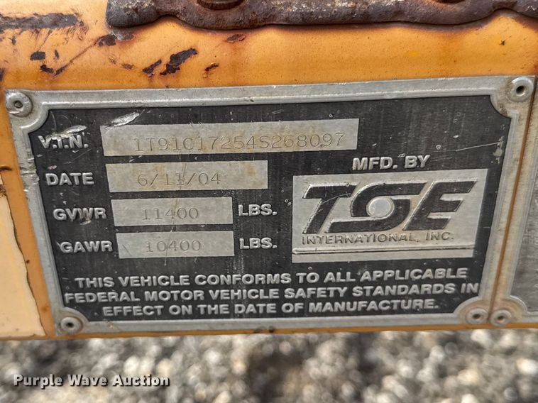 image for item ER0453 2004 TSE T30/36 VGRC reel trailer