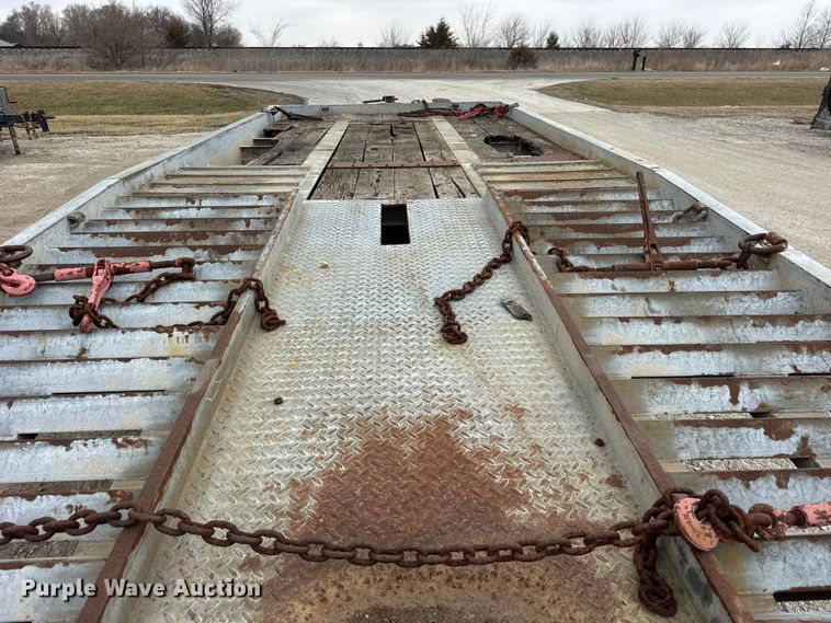 image for item ER0455 2001 Allegheny Trailers FB-TB12T tilt deck equipment trailer