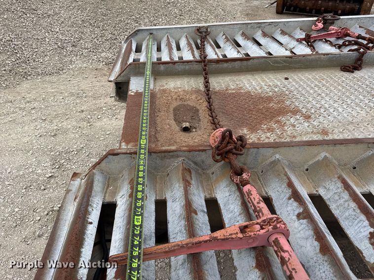 image for item ER0455 2001 Allegheny Trailers FB-TB12T tilt deck equipment trailer