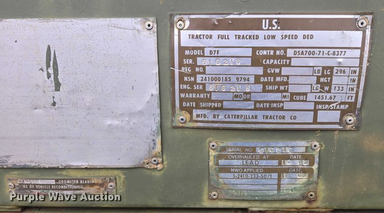 image for item ES2849 Caterpillar D7F dozer