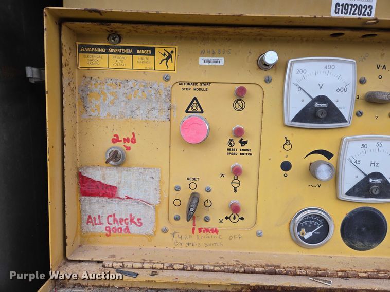 image for item ES2857 1987 Caterpillar SR-4 generator