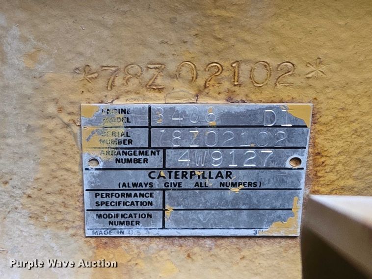 image for item ES2857 1987 Caterpillar SR-4 generator