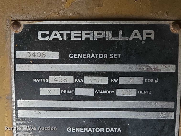 image for item ES2857 1987 Caterpillar SR-4 generator