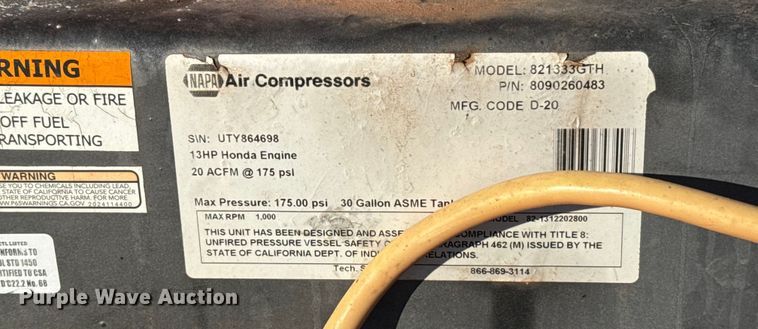 image for item ES5600 1992 United Enterprises fuel trailer