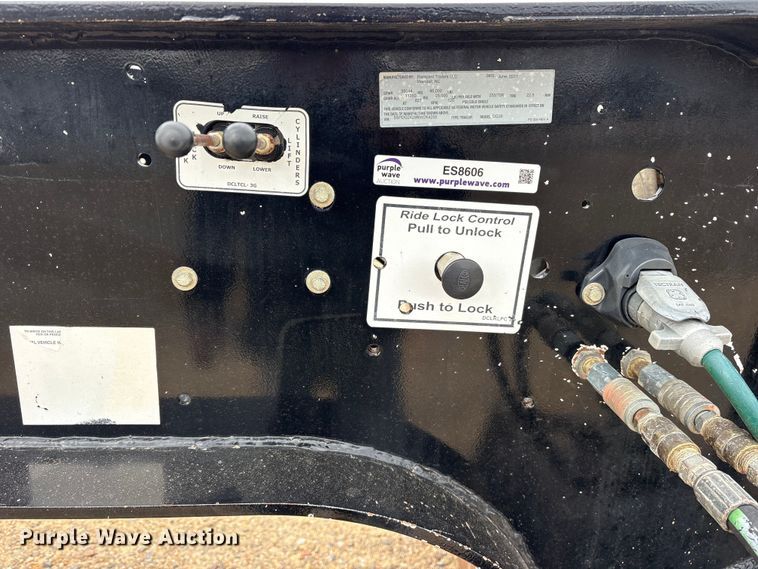 image for item ES8606 2022 Rampant Trailers LLC DG35 lowboy equipment trailer