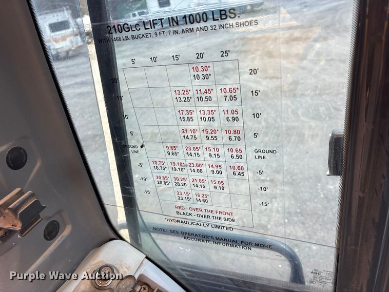 image for item ES8634 2018 John Deere 210G LC excavator