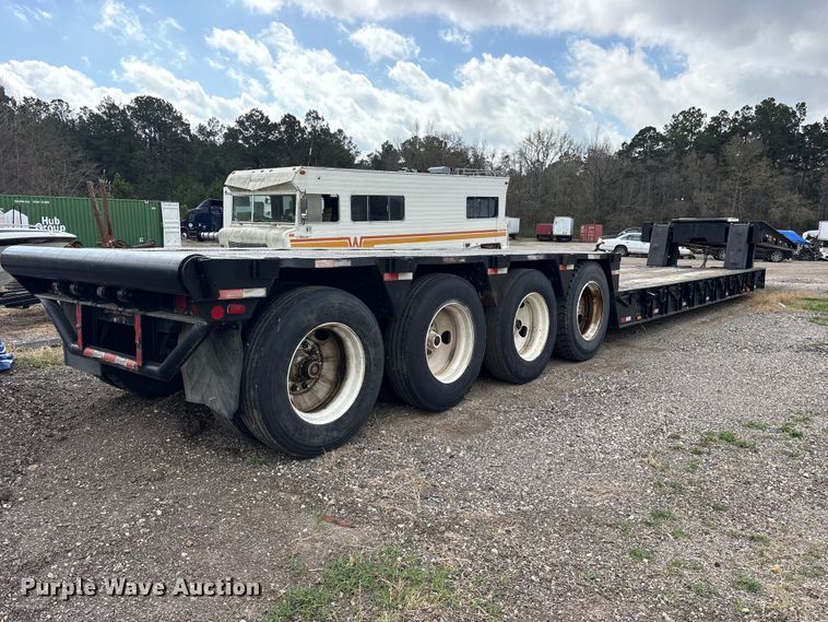 image for item ES8635 2015 True Texan Mfg lowboy equipment trailer