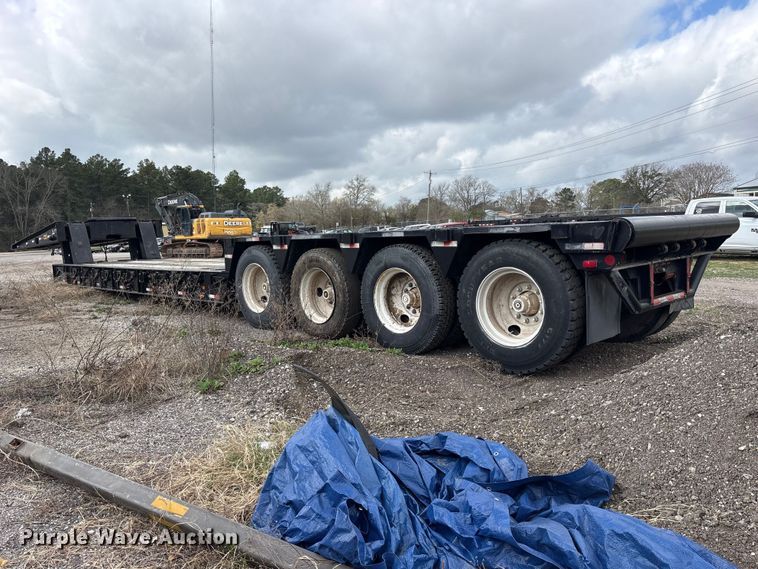 image for item ES8635 2015 True Texan Mfg lowboy equipment trailer